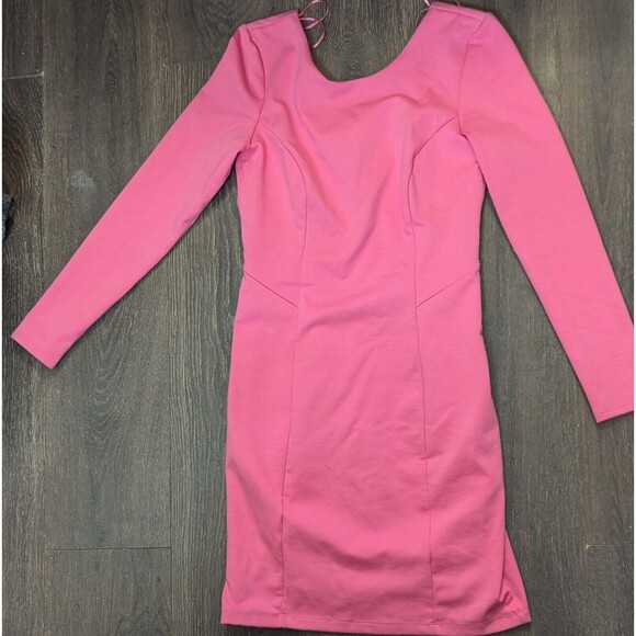 JENNIFER LOPEZ Long Sleeve Pink Dress Size Small New With Tags (353) - Picture 1 of 2